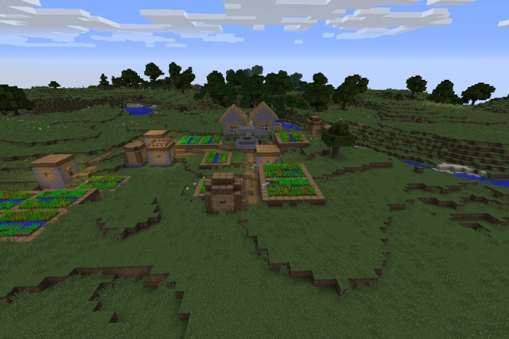 Generic Minecraft 1.12.1 plains village seed.jpg