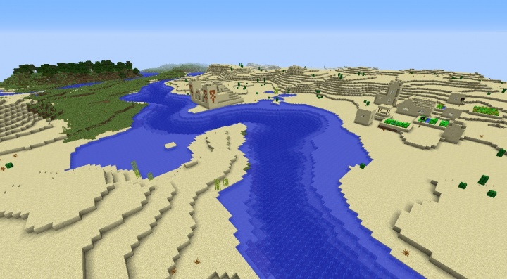 Minecraft 1.8.4 desert village seed with 1.8.4 desert temple 3 diamonds with saddle and diamond horse armor.jpg