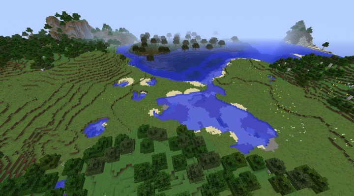 Minecraft plains seed 1.8.4 swampland sunflower plains ocean forest taiga seed.jpg