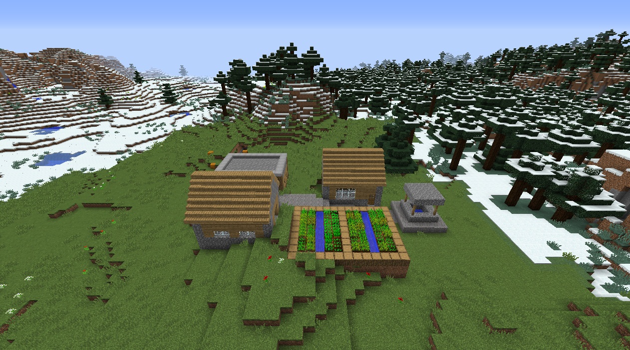 Minecraft_snow_villa. 